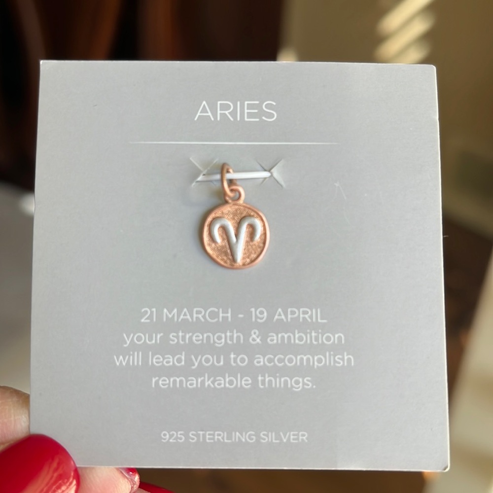 Origami Owl ARIES charm 925 sterling